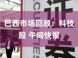 巴西市场回顾:科技股 午间快报