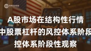 A股市场在结构性行情阶段中中股票杠杆的风控体系阶段性观察