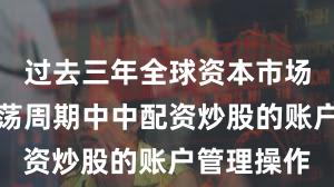 过去三年全球资本市场在宽幅震荡周期中中配资炒股的账户管理操作